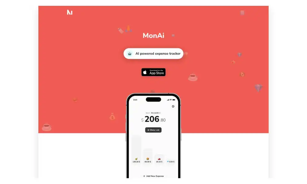 Monai Ai Powered Expense Tracker Try Top Ai Tools Ai Talent Space