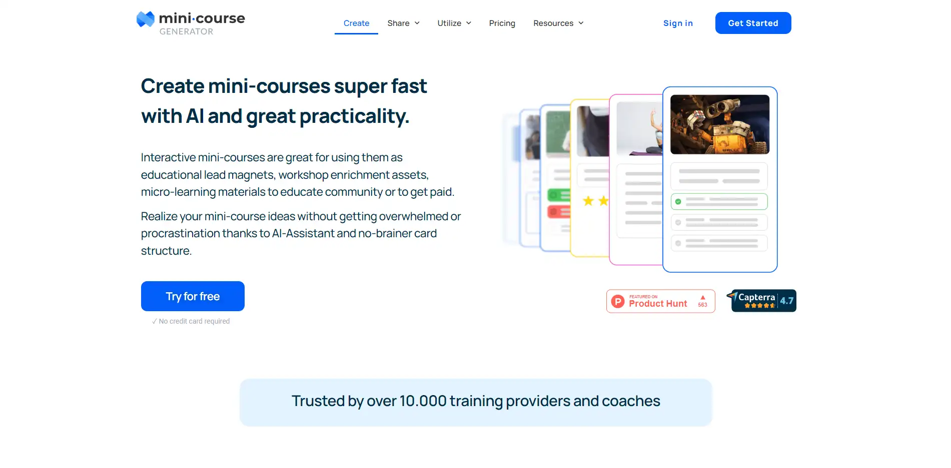 Mini Course Generator: Try Top AI Tools | AI Talent Space