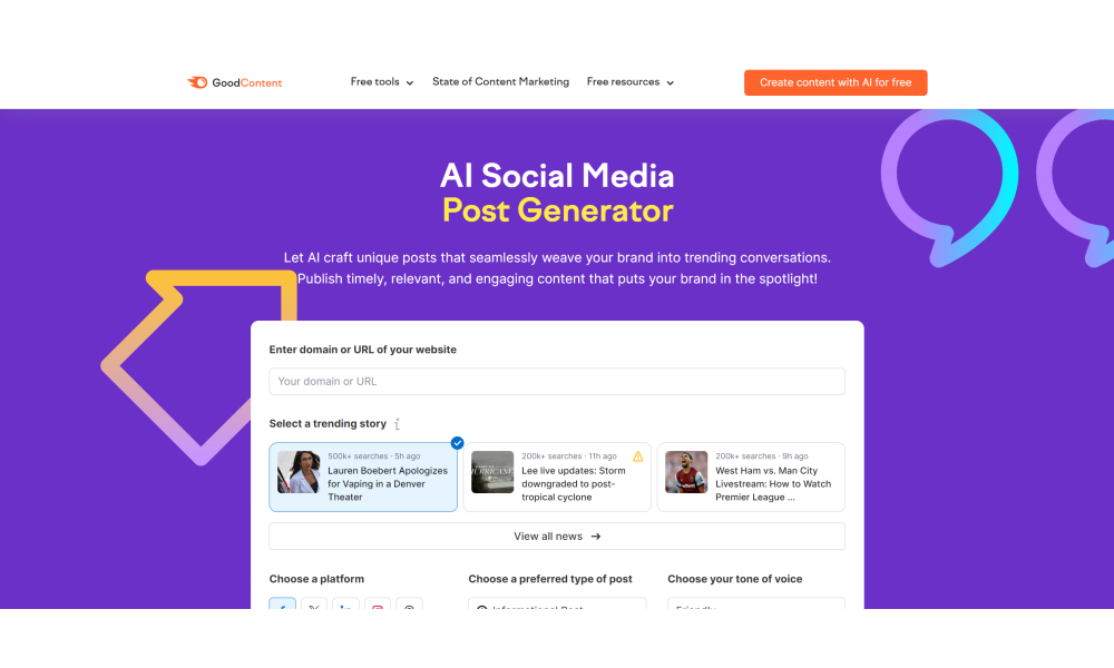 AI Social Media Post Generator