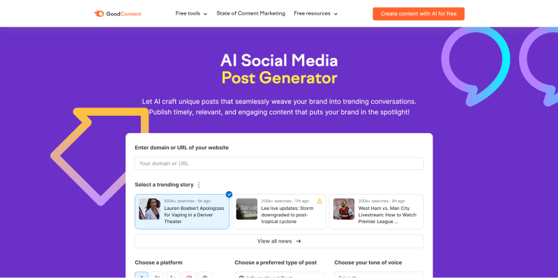 AI Social Media Post Generator