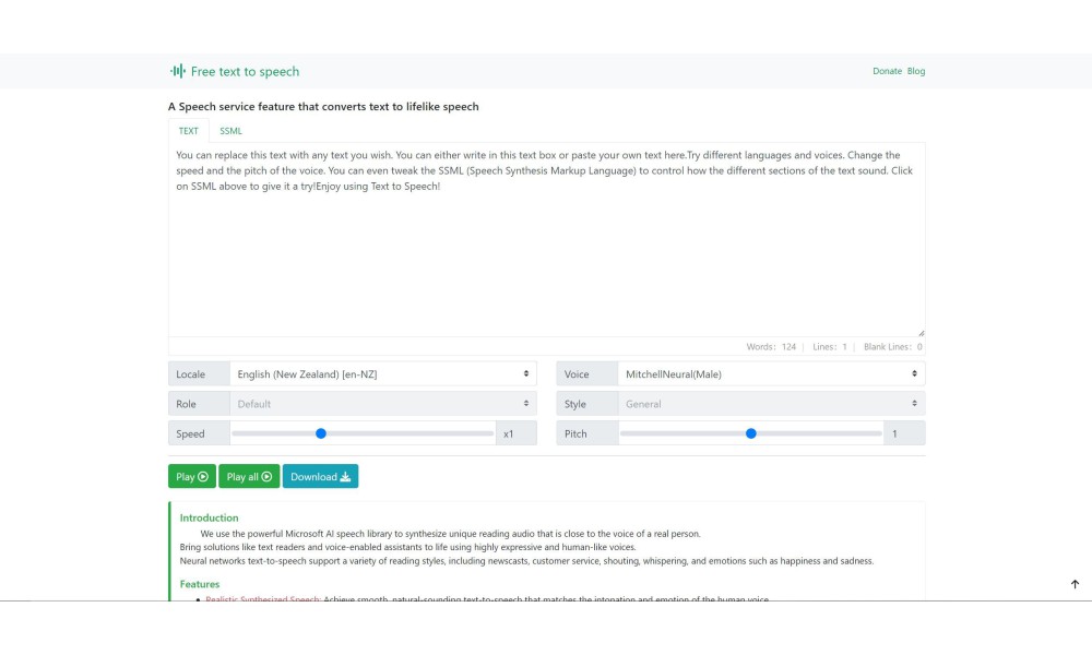 Free Text To Speech Online