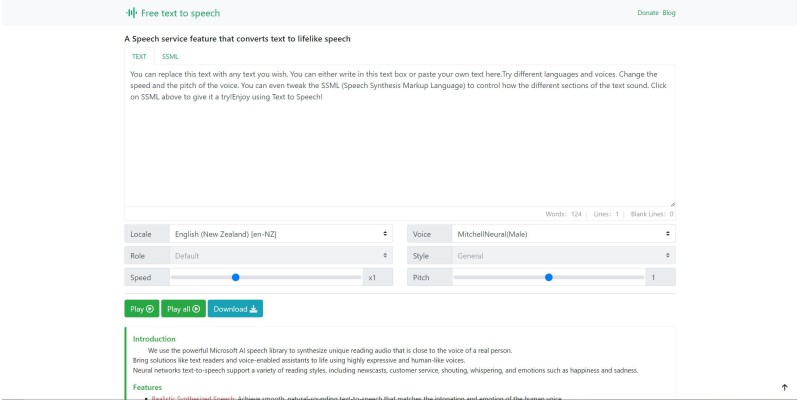 Free Text To Speech Online