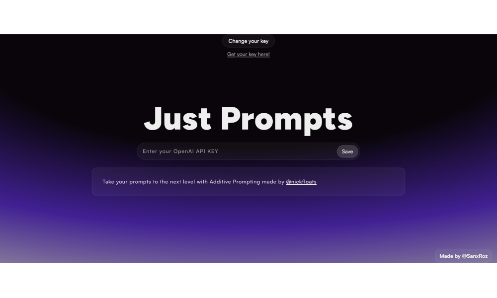 Just Prompts