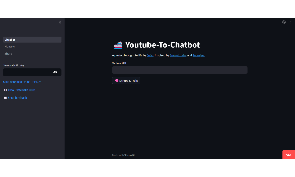 YouTube to Chatbot