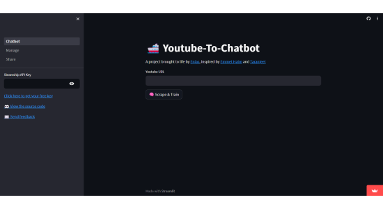 YouTube to Chatbot