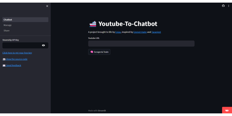 YouTube to Chatbot