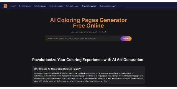 AI Coloring Pages