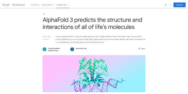 AlphaFold 3 (Google DeepMind)