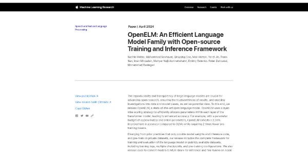 OpenELM by Apple