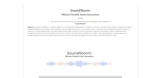 SoundStorm by Google