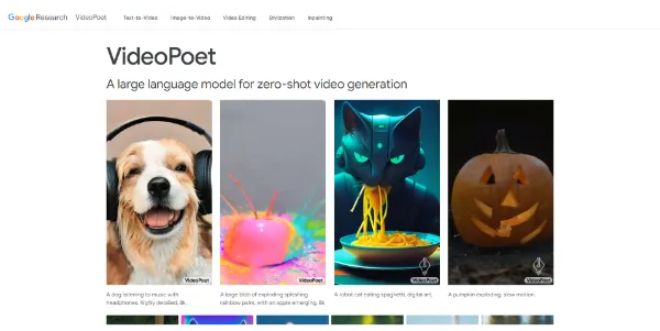 VideoPoet by Google