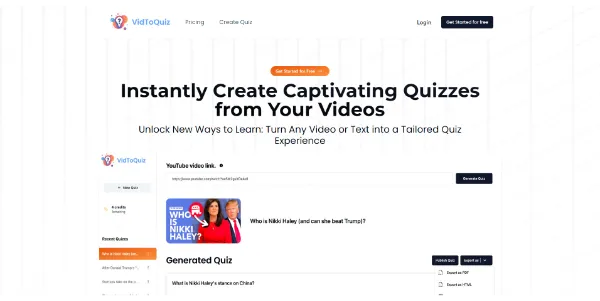 VidToQuiz