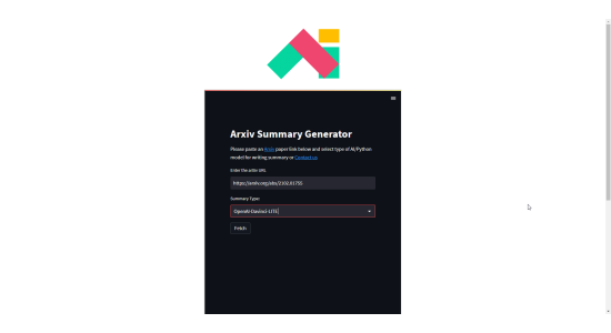 Arxiv Summary Generator