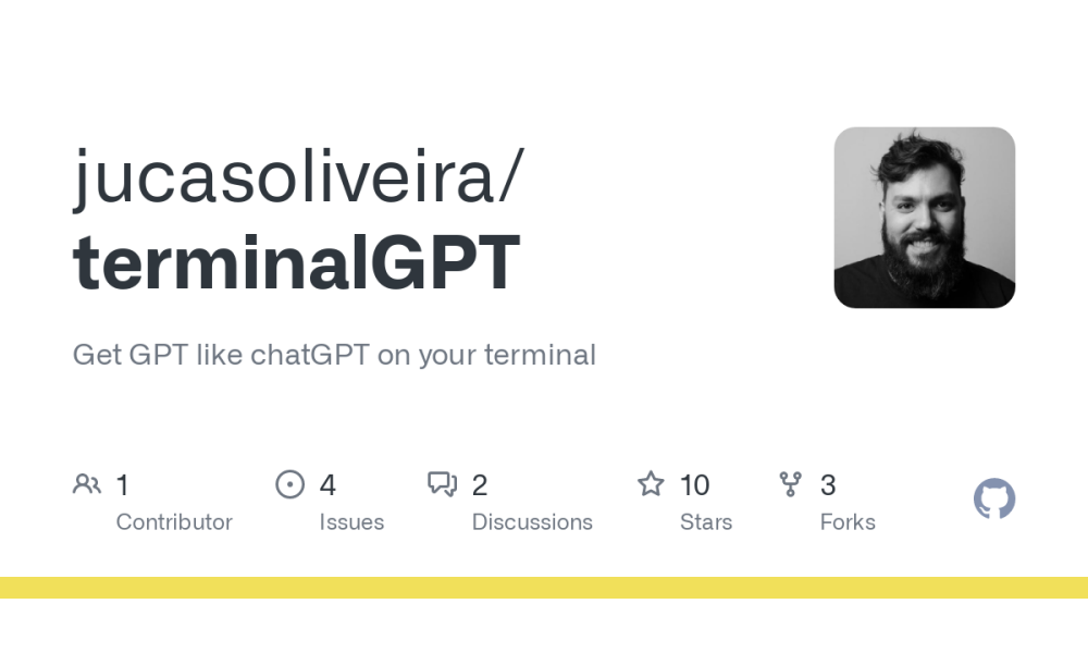 chatGPT on your terminal