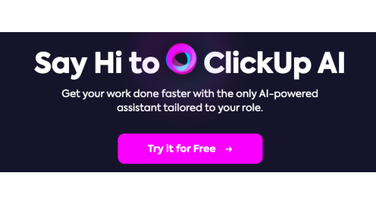 ClickUp AI Writing Assistant