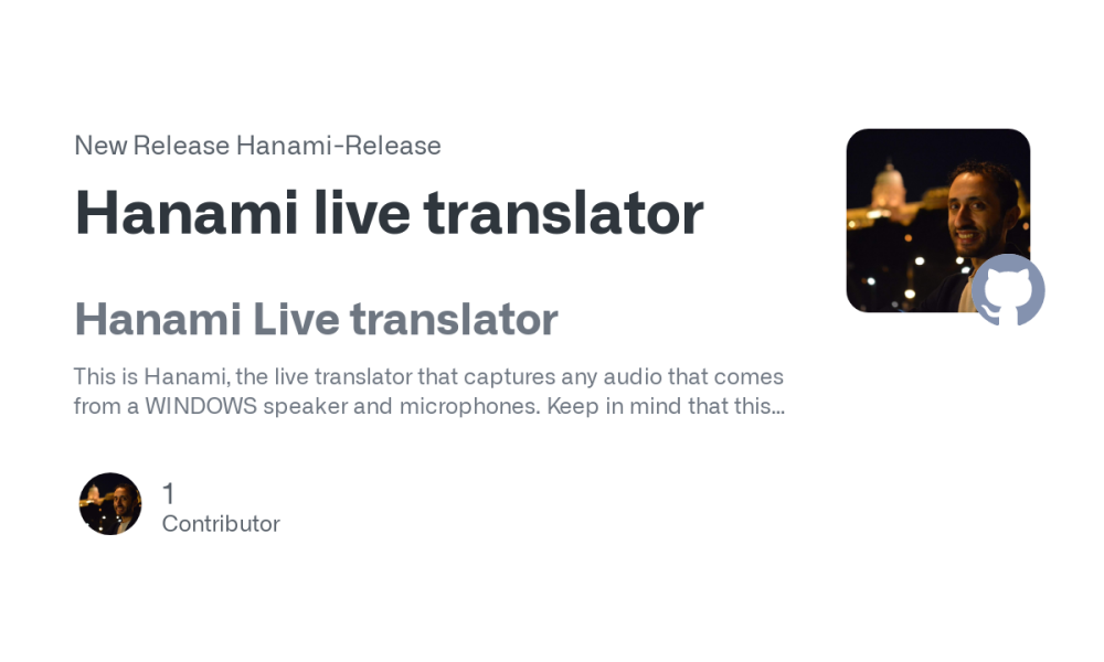 Hanami live translator