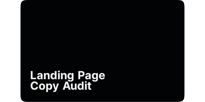 Landing Page Copy Audit