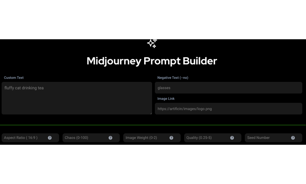 Midjourney Prompt Builder