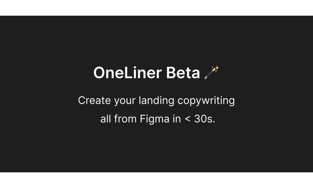 OneLiner (For Figma)