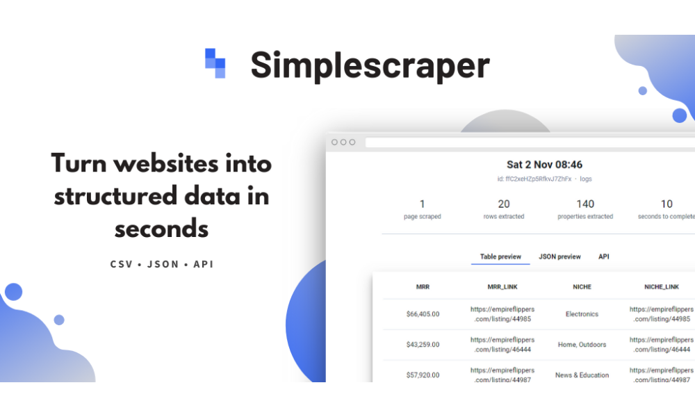 Simplescraper