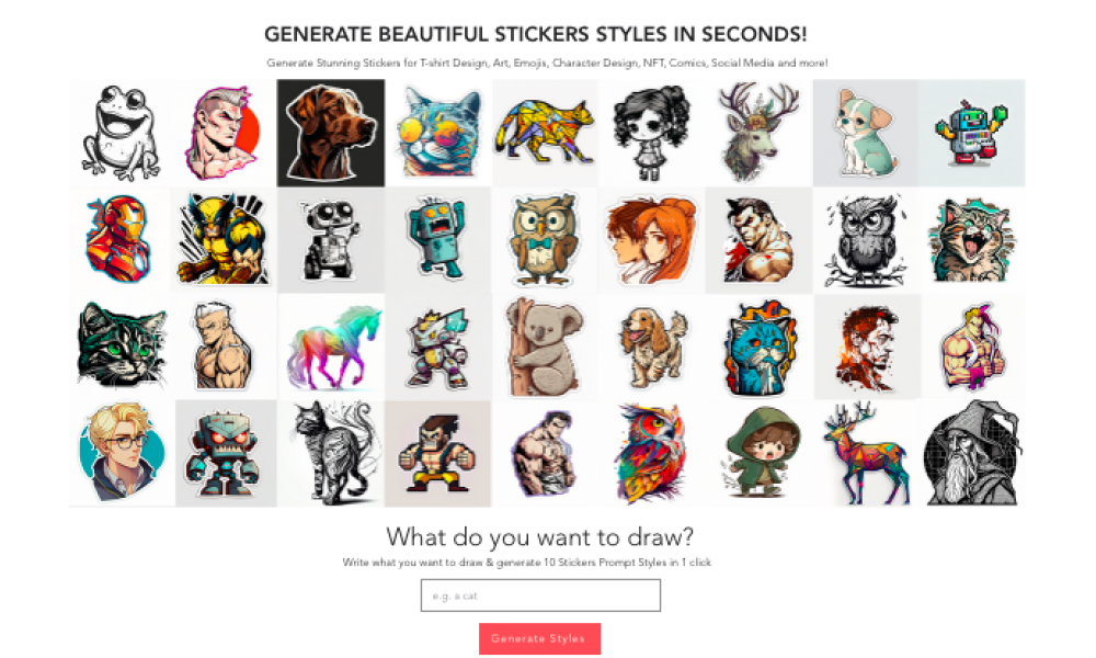 Sticker Prompt Generator