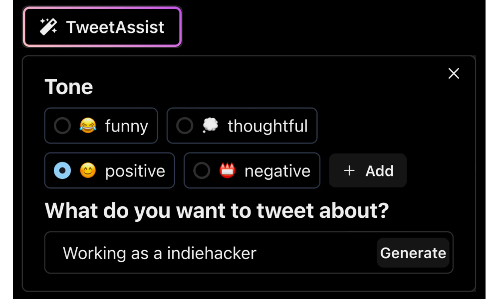 Tweet Assist App