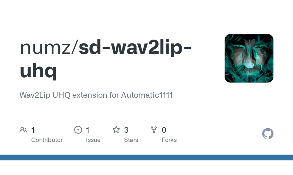 Wav2Lip for Automatic1111