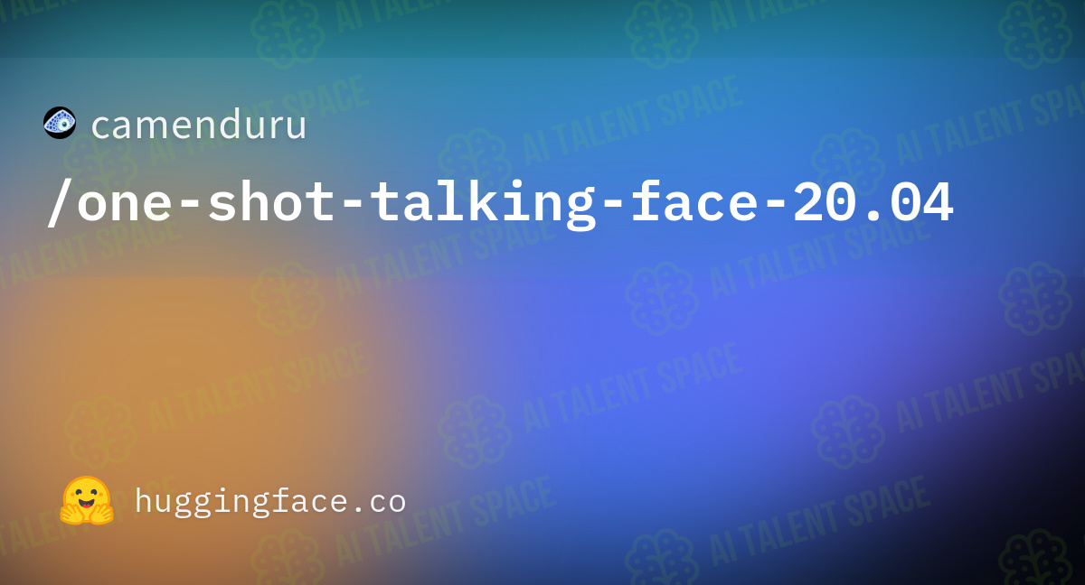 One Shot Talking Face - Image 1