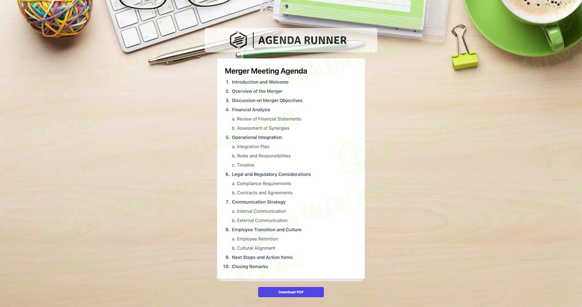 Agenda Runner - Image 1