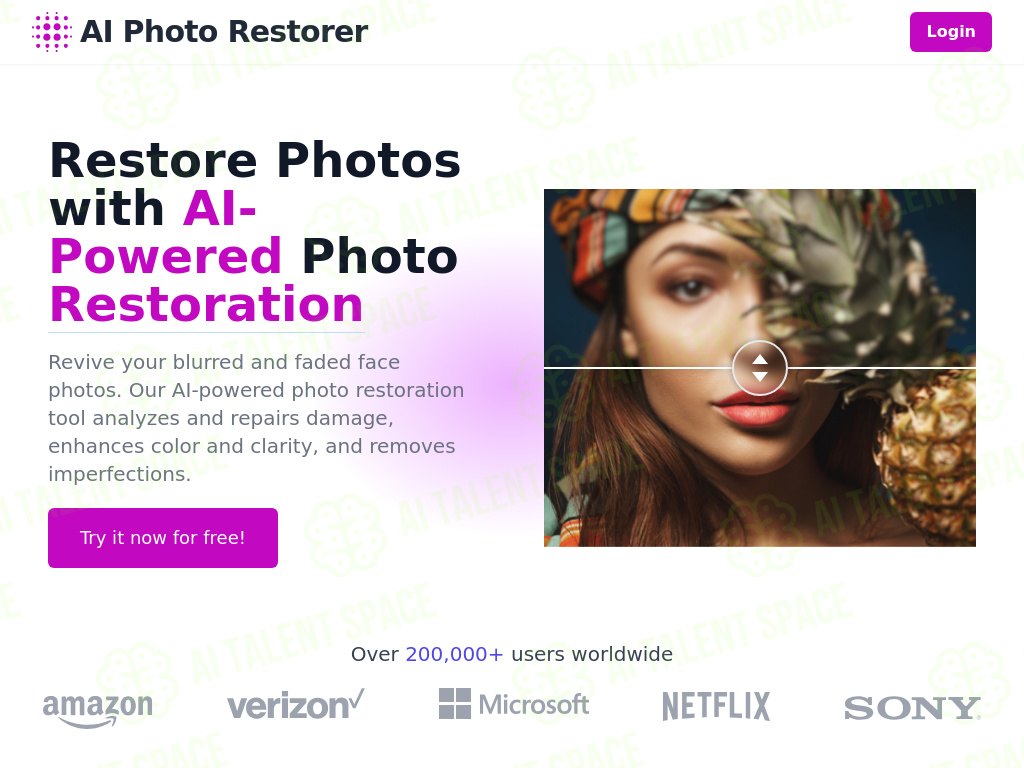 AI photo restorer - Image 1