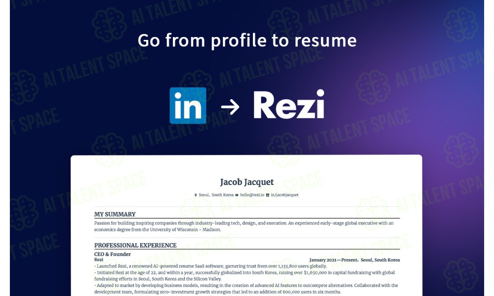 Linkedin to Resume - Image 1
