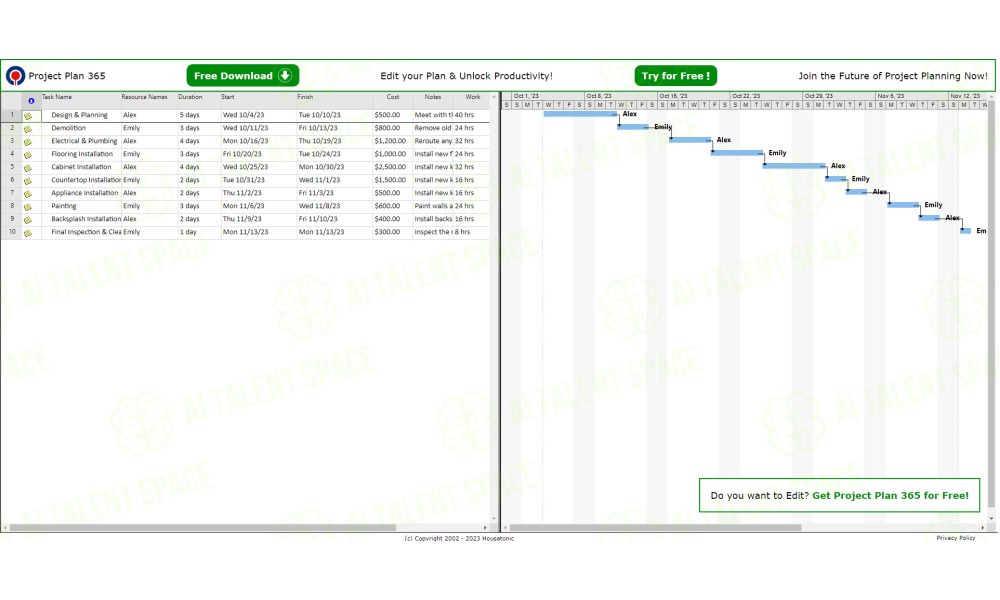 Project Plan 365 Assistant - Image 5