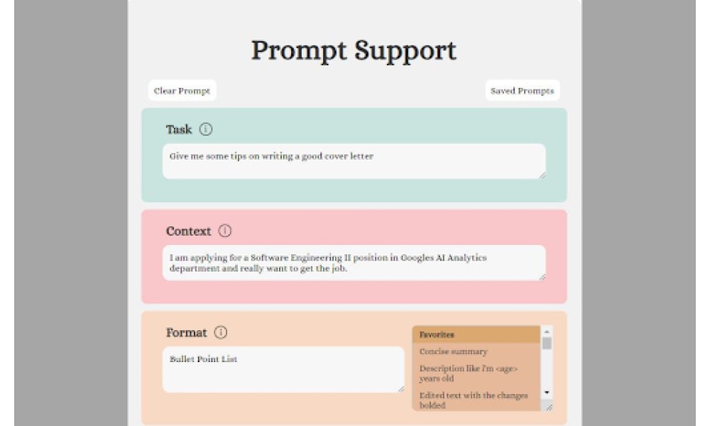 Prompt Support