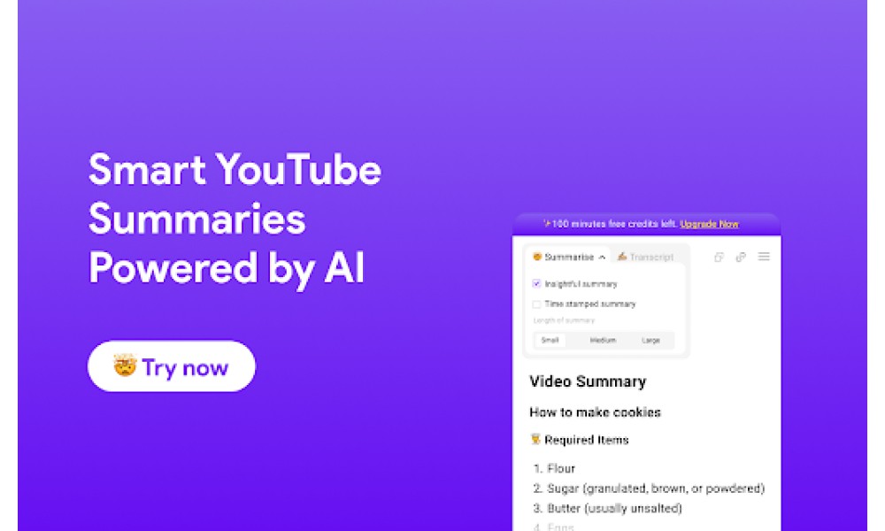 AI Summarizer for YouTube
