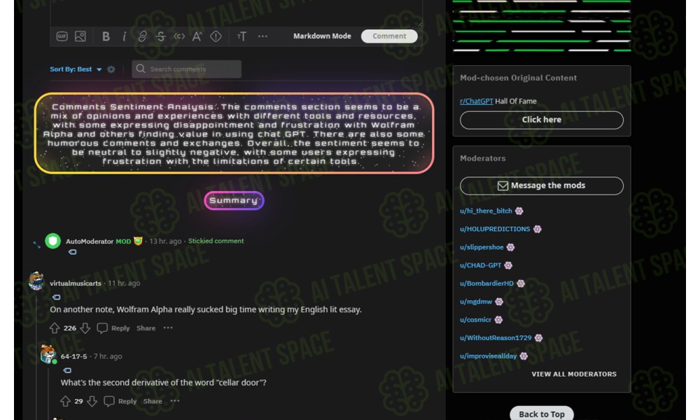 Reddit Comment Summarizer - Image 2