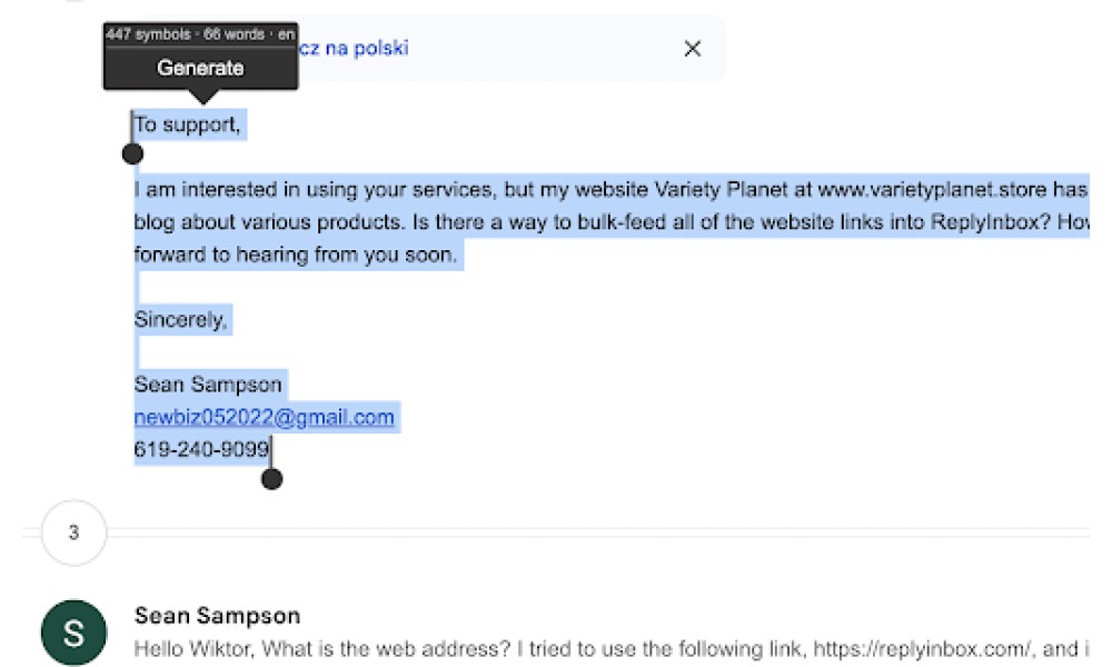 AI Email Reply Writer for Gmail