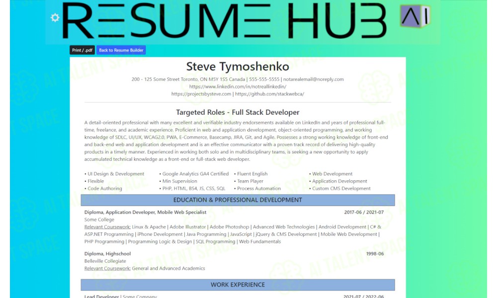Resume Hub - Image 1