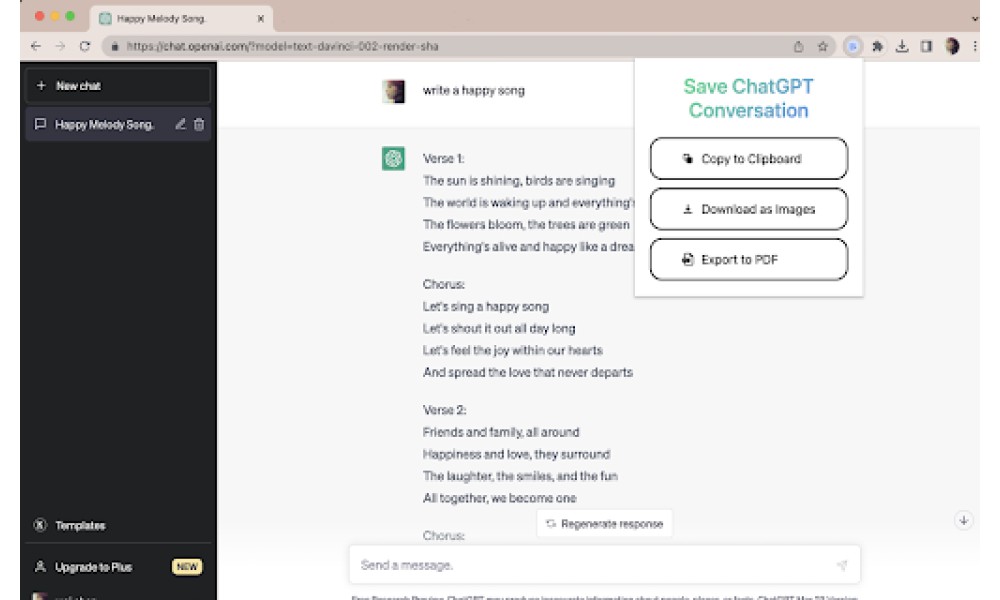 Save ChatGPT Conversation
