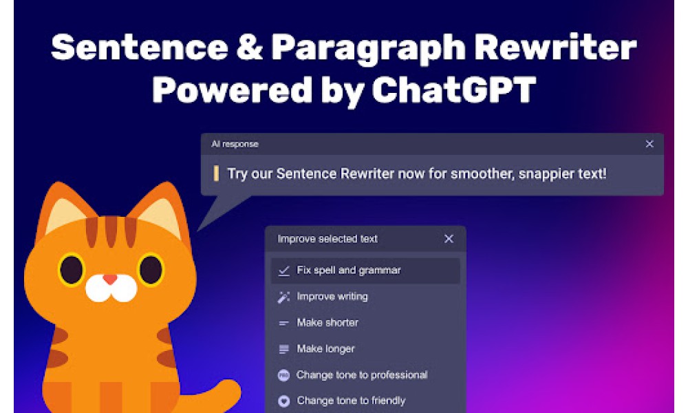 Sentence Rewriter Chrome Extension
