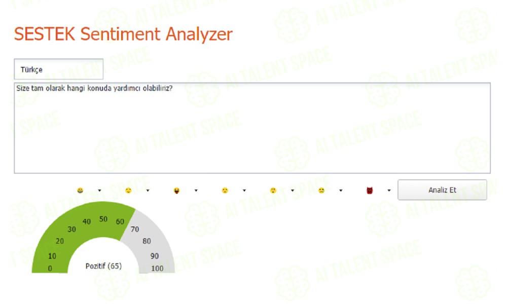 SESTEK Sentiment Analyzer - Image 2
