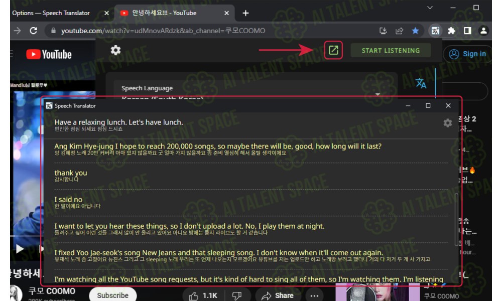 Speech Recognition and Translation Extension - Image 3