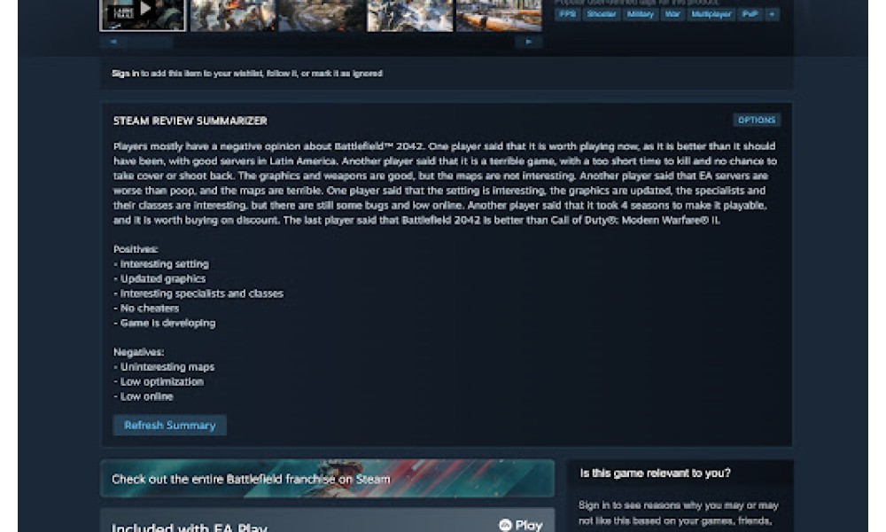 Steam Review Summarizer