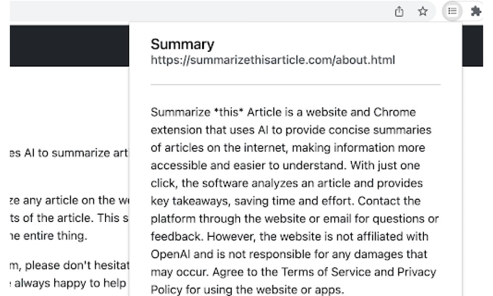 Summarize This Article