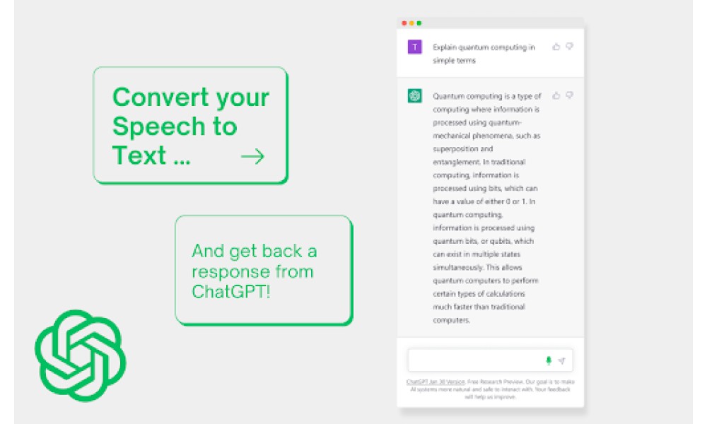 ChatGPT Speech-to-Text Extension