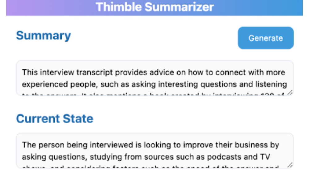 Thimble AI