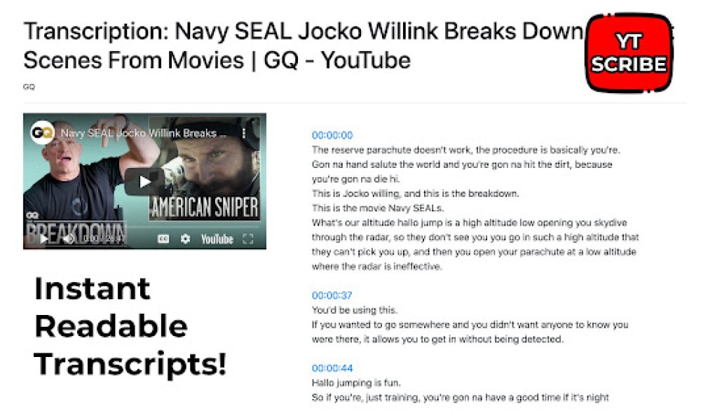 YT Scribe