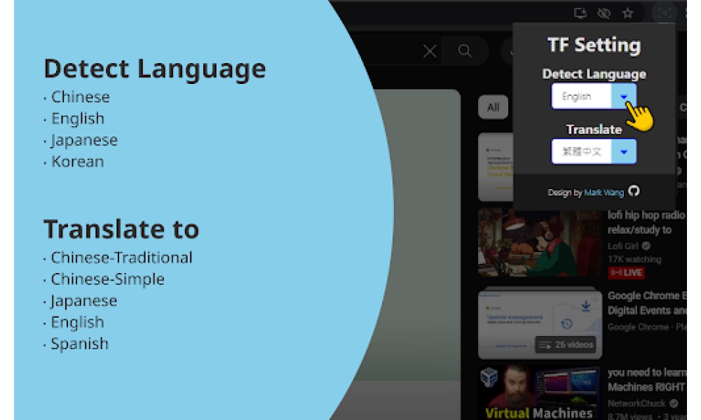 Webpage Text Translator