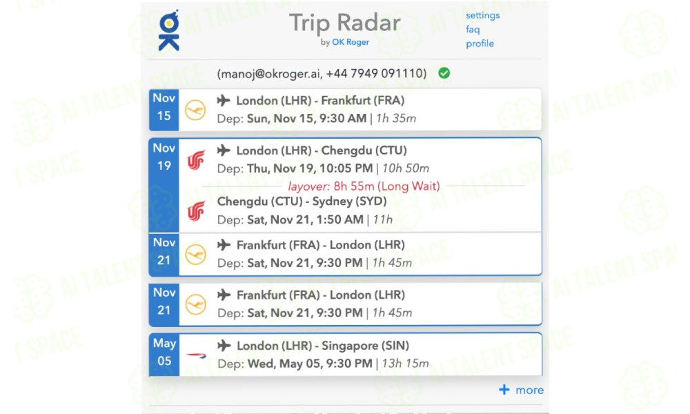 Roger’s Trip Radar - Image 2