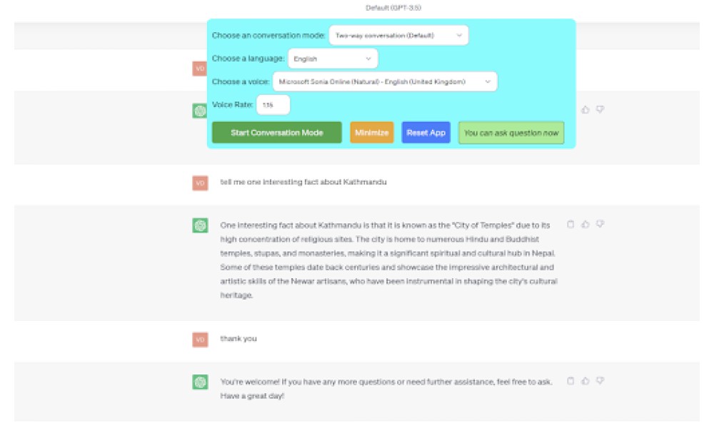ChatGPT Voice Interaction Extension