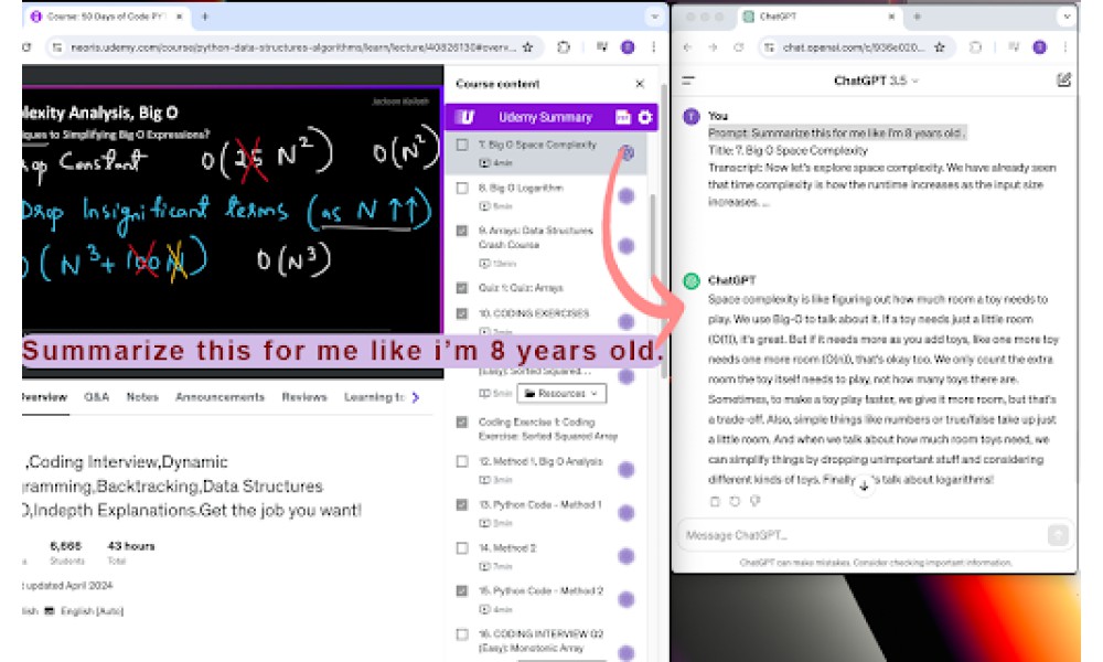 Udemy Summary: Harness the Power of ChatGPT